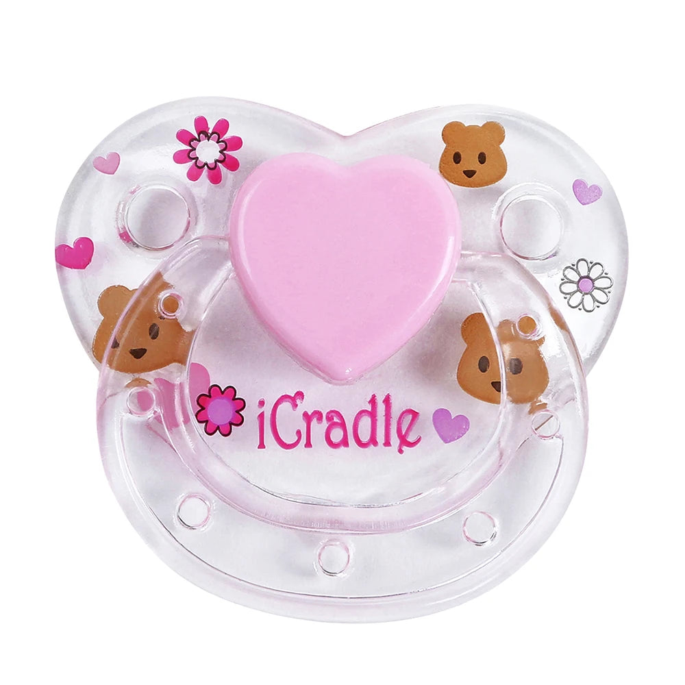 Lot de 4 Tétines Magnétiques pour Poupée Reborn - Sucettes avec Aimant Couleur Aléatoire