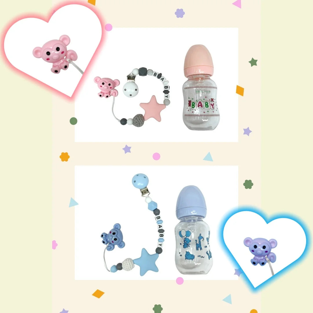 Mini Biberon et Tétine pour Poupée Reborn - Accessoires Poupon Silicone